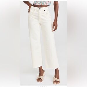 SLVRLAKE Grace Crop Jeans - White - Size 27